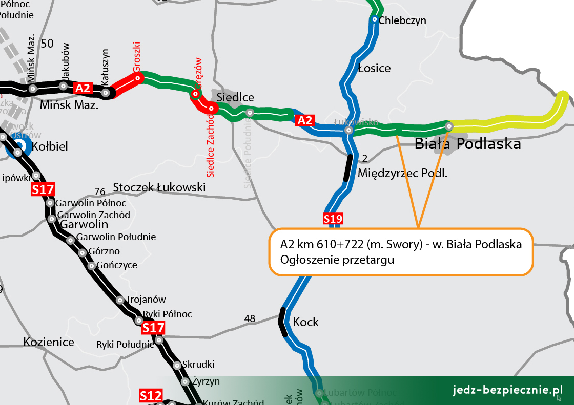Polskie drogi - przetarg na A2 Swory - Biała Podlaska